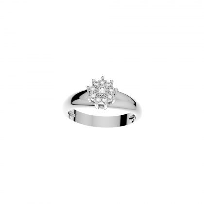 19.2k White Gold and Diamonds 'Emotions' Collection Ring