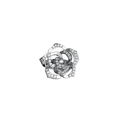 Ring Collection 'ROSES' in White Gold and Diamonds